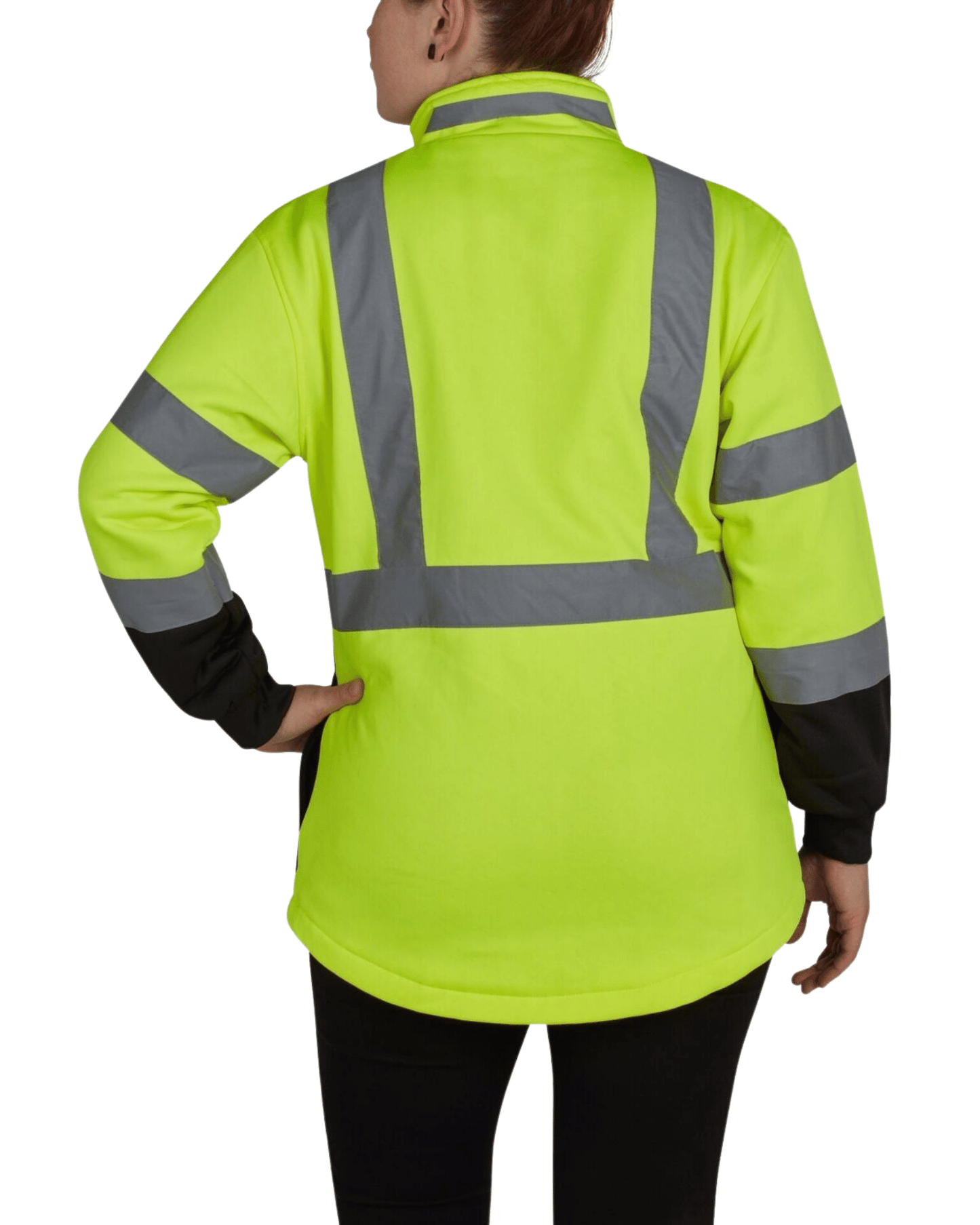 UHV667 HiVis Women's 1/4 Zip Soft Shell