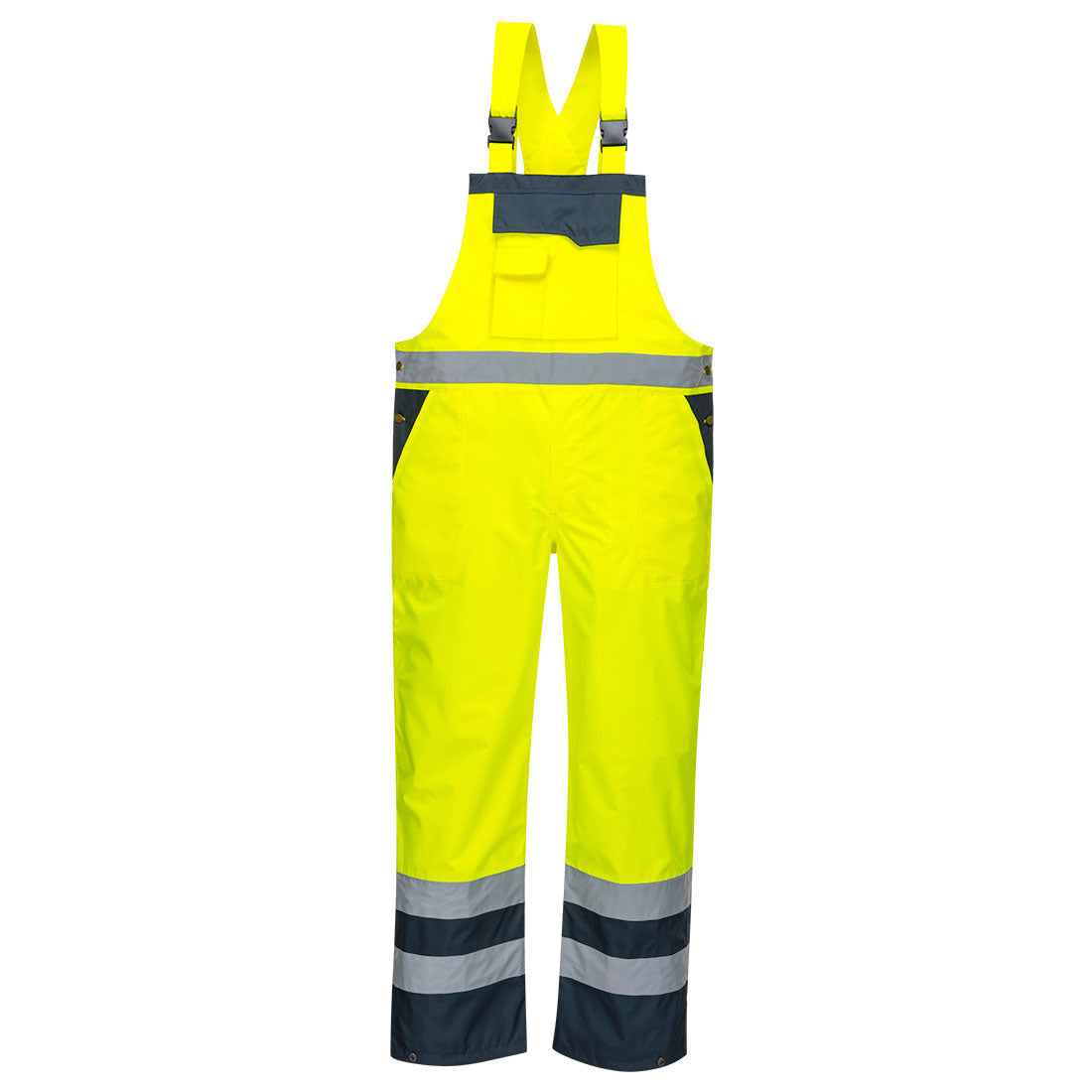 Hi-Vis Breathable Contrast Rain Bib Overall