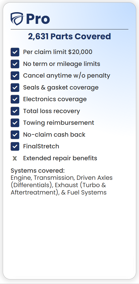 TruckProtect Plans