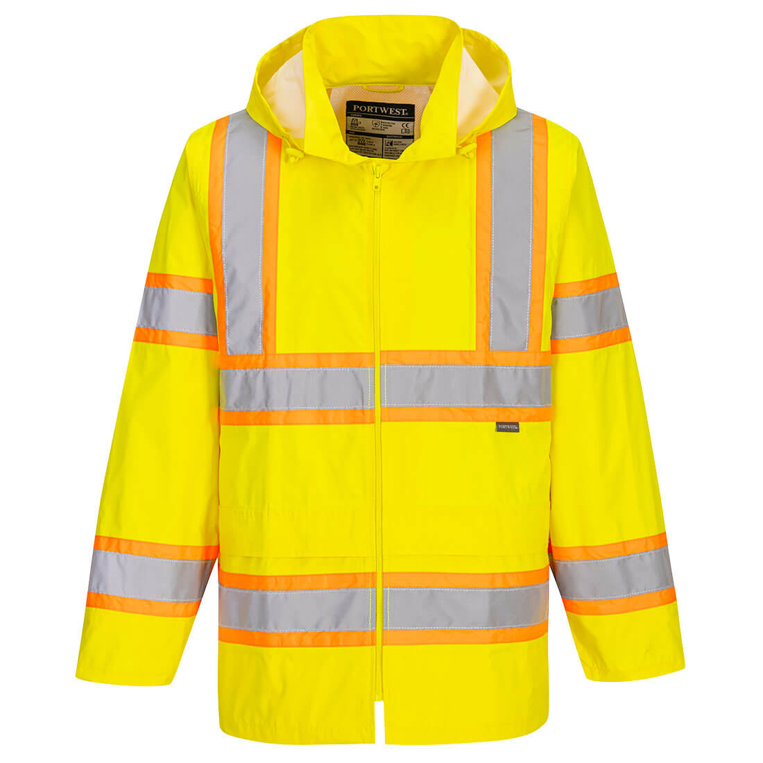 Hi-Vis Contrast Tape Rain Traffic Jacket